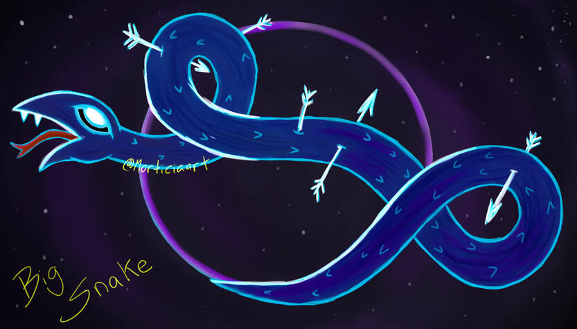 Fan Art of Big Snake from Night in the Woods